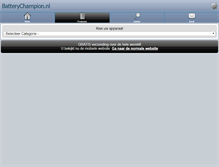 Tablet Screenshot of batterychampion.nl