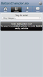 Mobile Screenshot of batterychampion.no