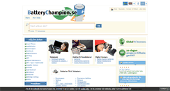Desktop Screenshot of batterychampion.se