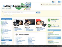 Tablet Screenshot of batterychampion.co.nz