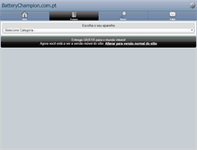 Tablet Screenshot of batterychampion.com.pt