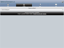 Tablet Screenshot of batterychampion.cz
