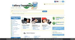 Desktop Screenshot of batterychampion.fr