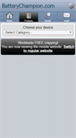 Mobile Screenshot of m.batterychampion.com
